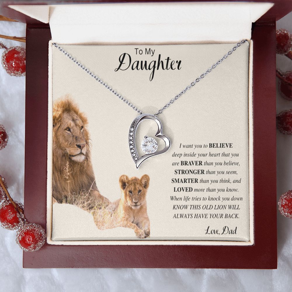 To My Daughter | Forever Love Necklace (Dad)