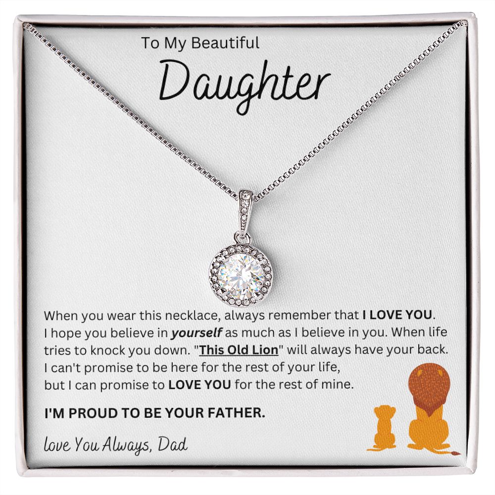 To My Beautiful Daughter | Eternal Hope Necklace (Dad)