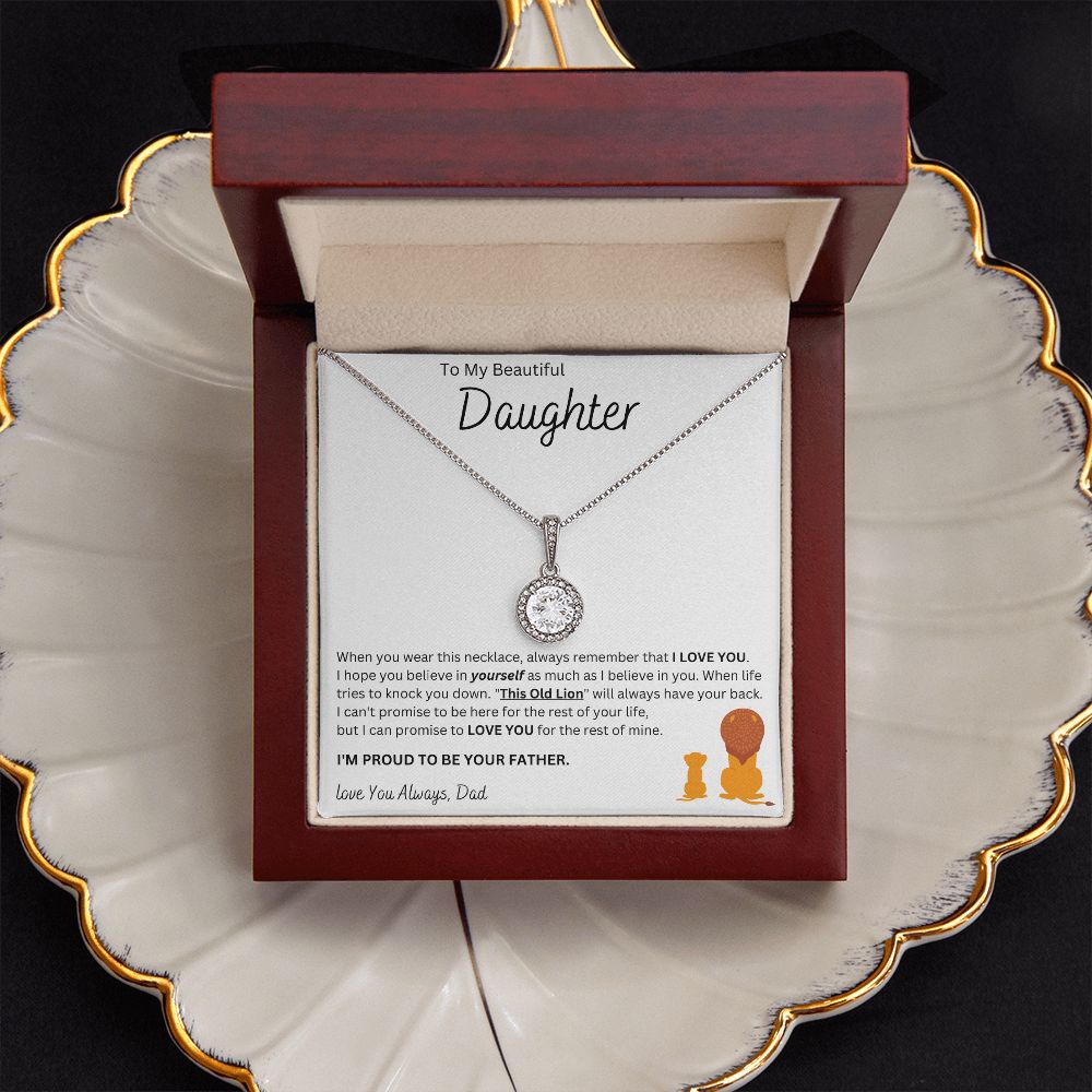 To My Beautiful Daughter | Eternal Hope Necklace (Dad)