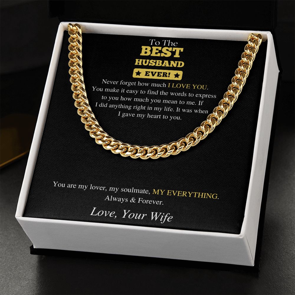Best Husband Ever | Cuban Link Chain