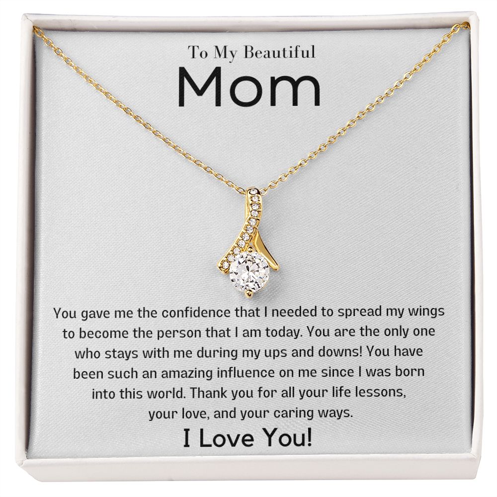 To My Beautiful Mom | Alluring Beauty Necklace