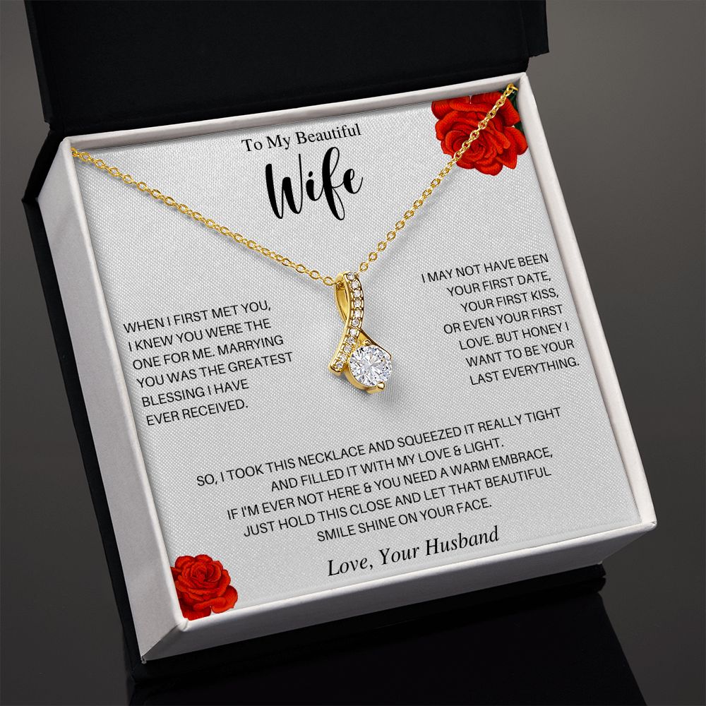 To My Beautiful Wife | Alluring Beauty Necklace