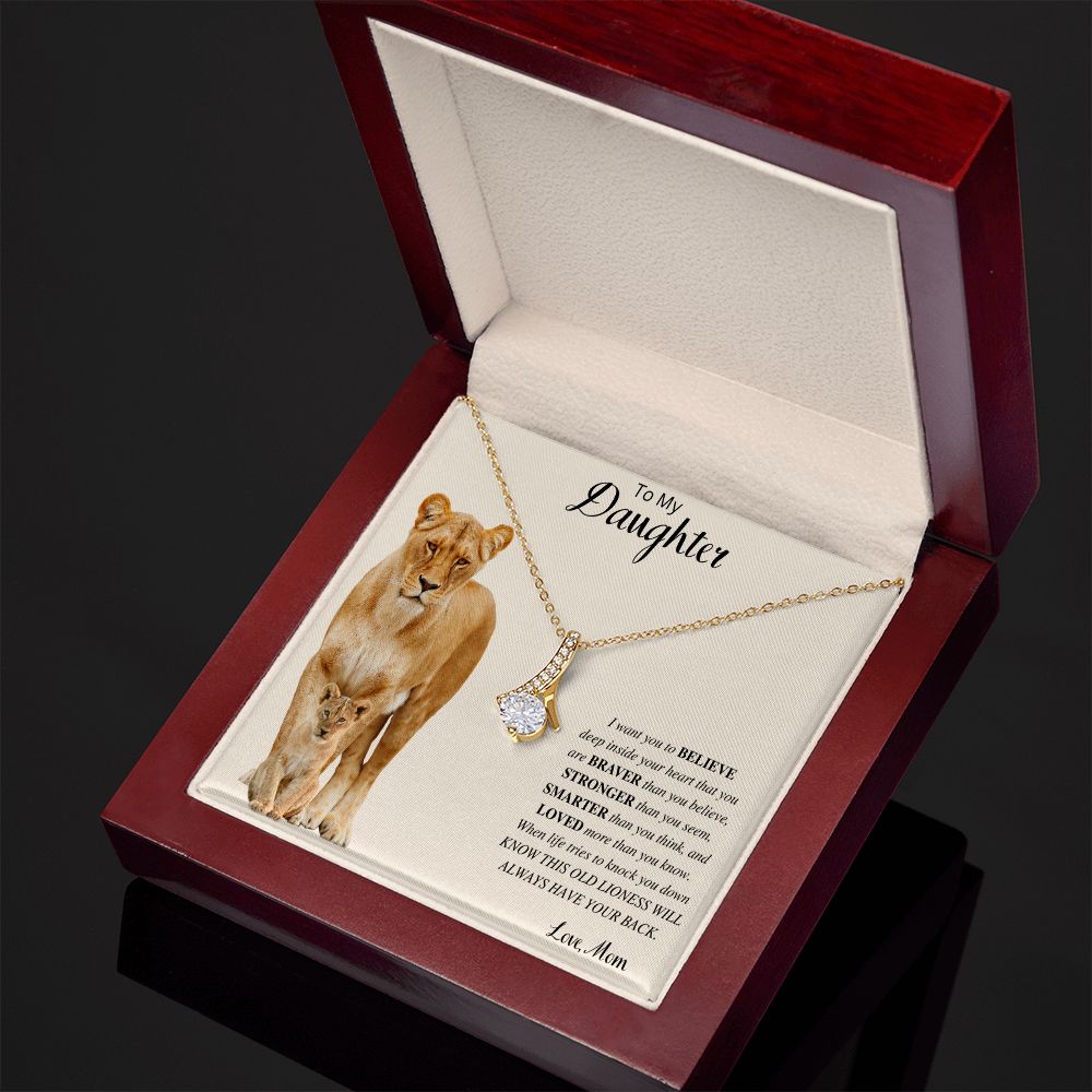 To My Daughter | Love Knot Necklace (Mom)