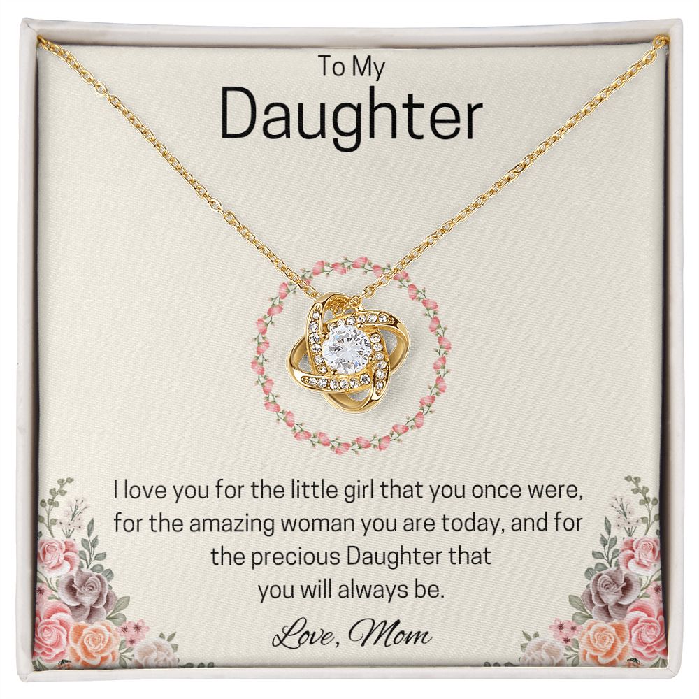 To My Daughter | Love Knot Necklace (Mom)