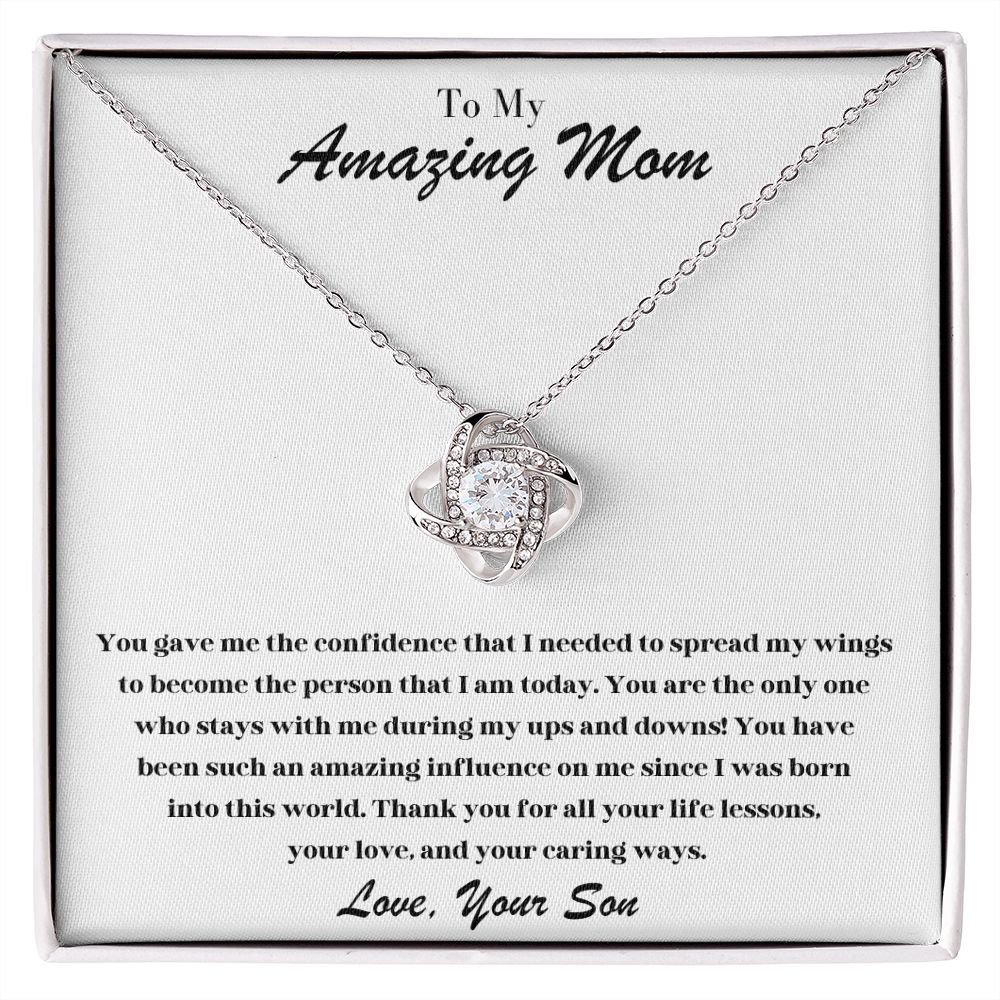 To My Amazing Mom | Love Knot Necklace (Son)