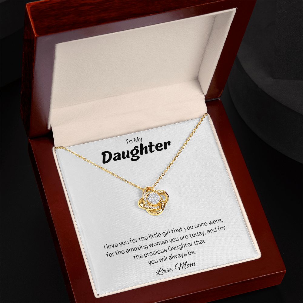 To My Daughter | Love Knot Necklace (Mom)