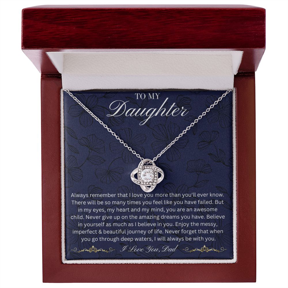 To My Daughter | Love Knot Necklace