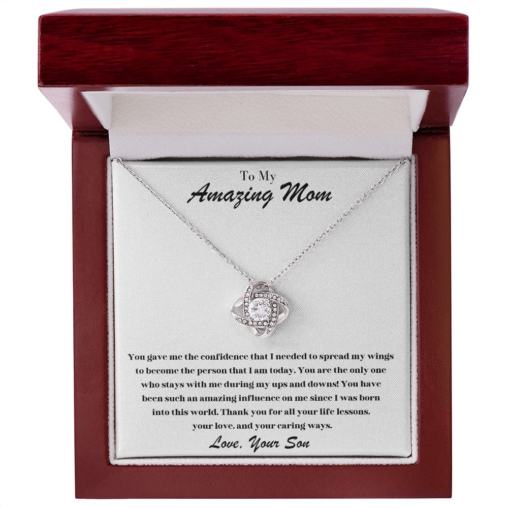 To My Amazing Mom | Love Knot Necklace (Son)