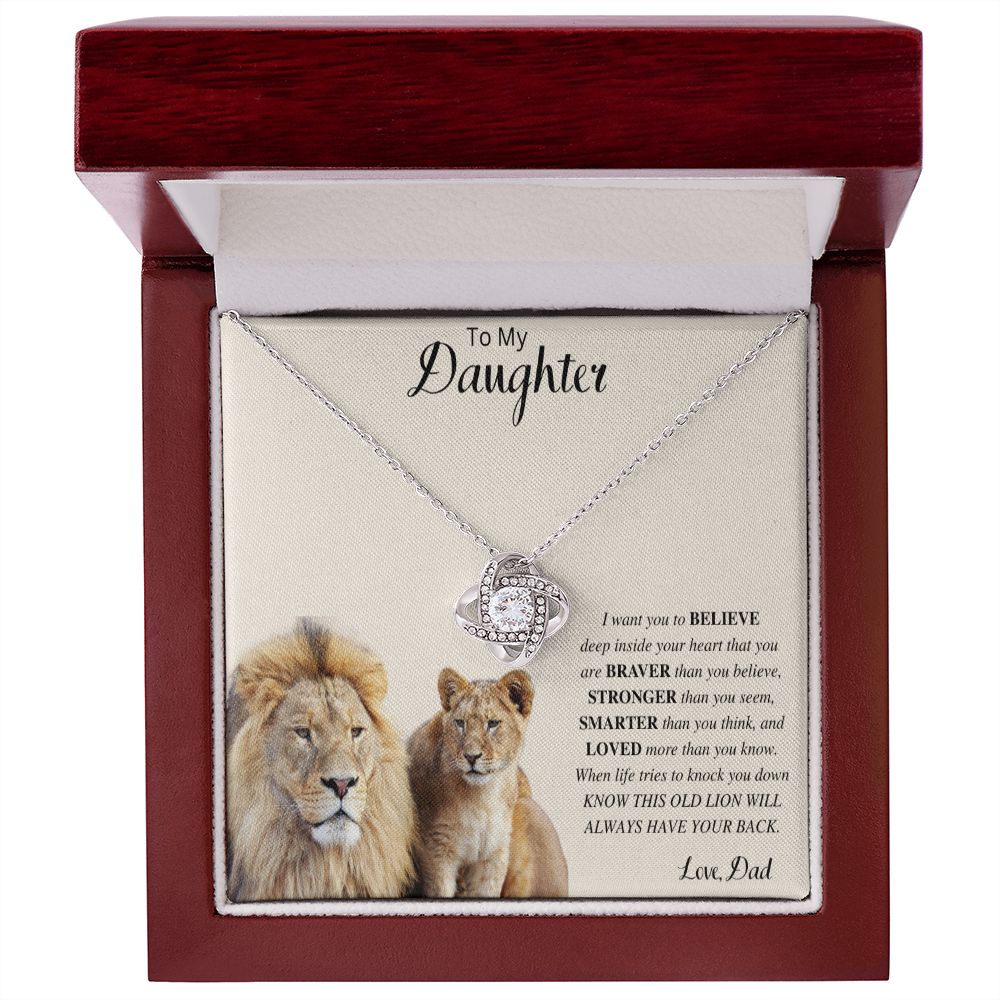 To My Daughter | Love Knot Necklace