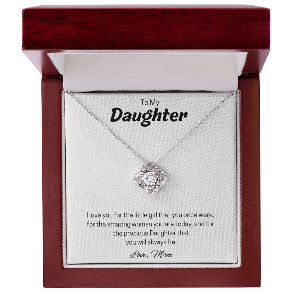 To My Daughter | Love Knot Necklace (Mom)