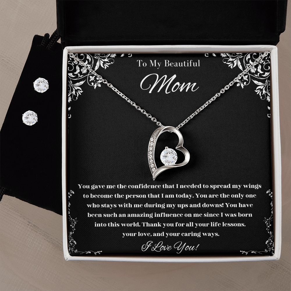 To My Beautiful Mom | Forever Love Necklace