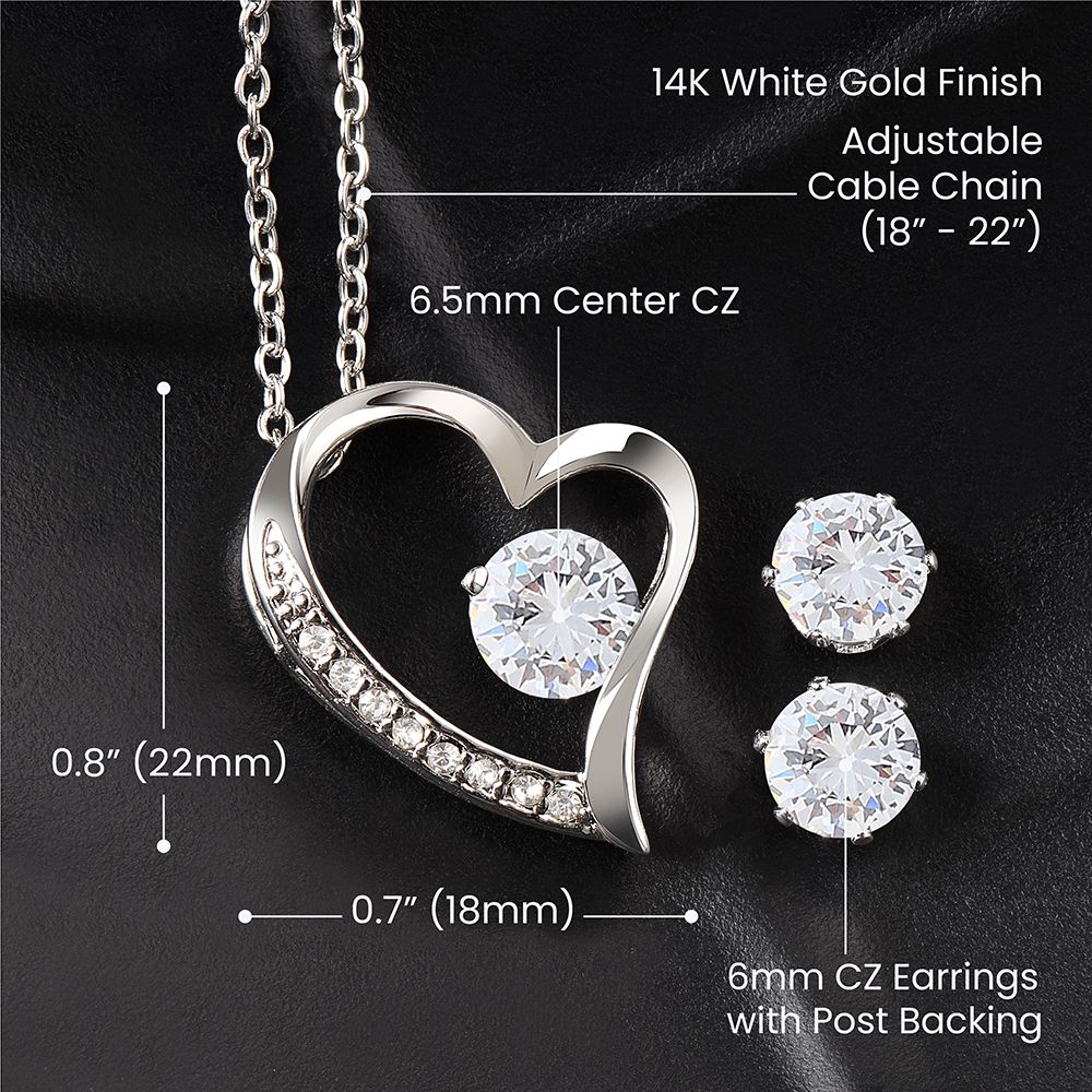 To My Beautiful Mom | Forever Love Necklace