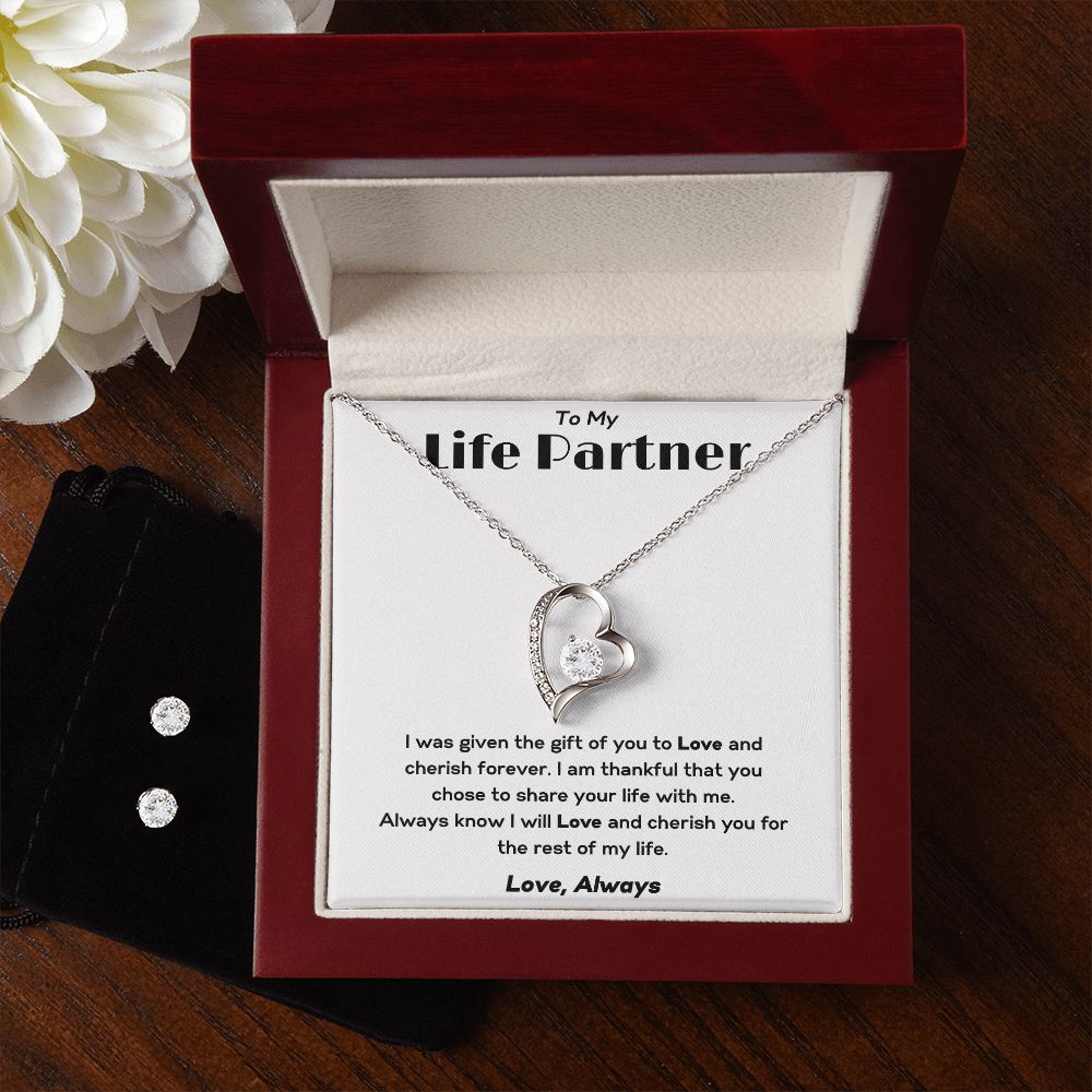 To My Life Partner | Forever Love Necklace