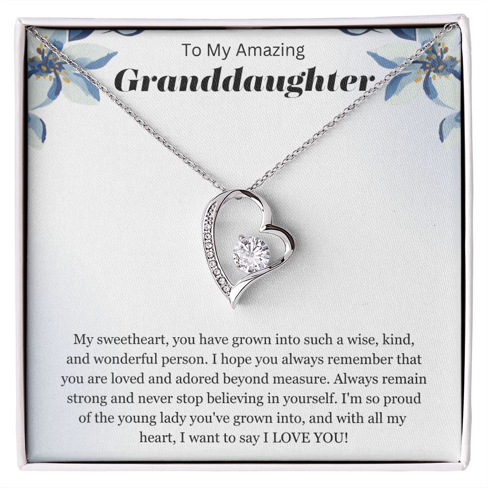 To My Amazing Granddaughter | Forever Love Necklace