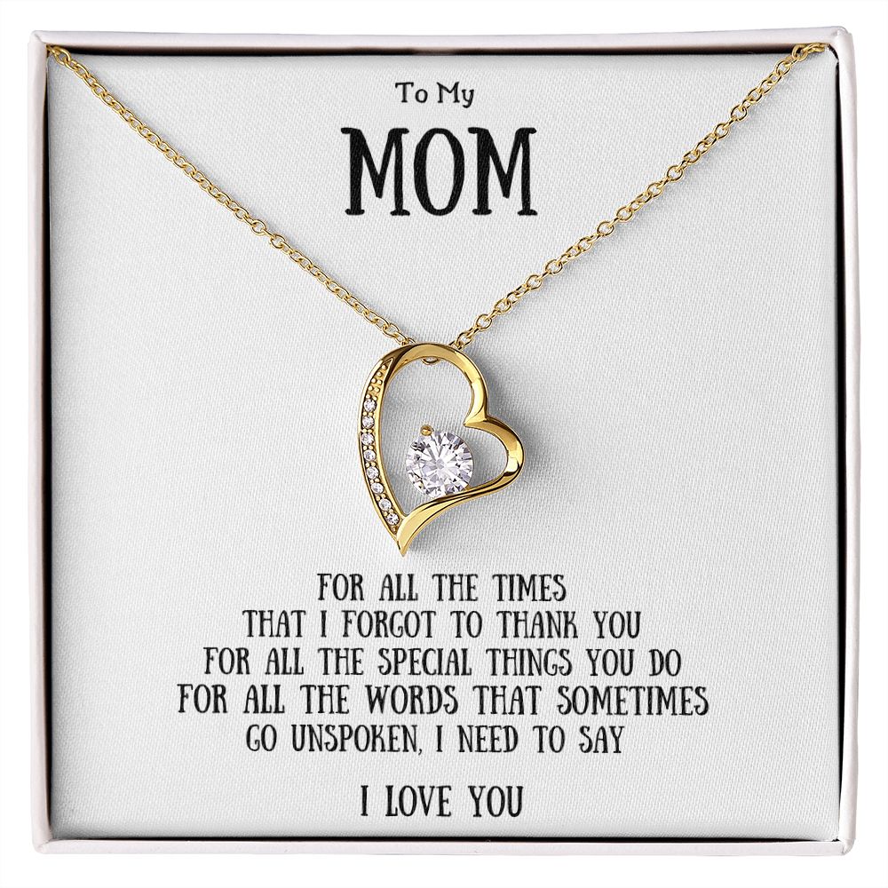 To My Mom | Forever Love Necklace