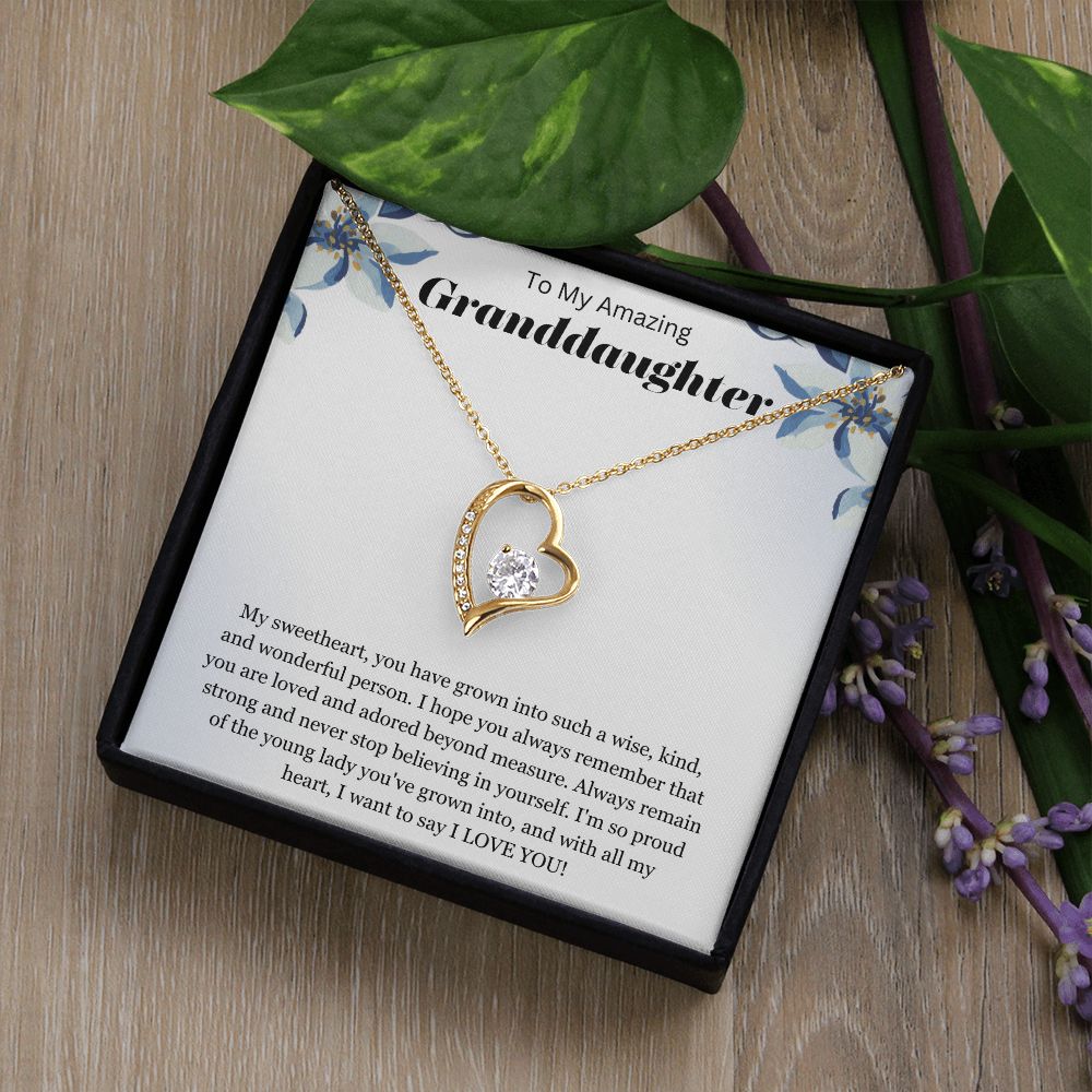 To My Amazing Granddaughter | Forever Love Necklace