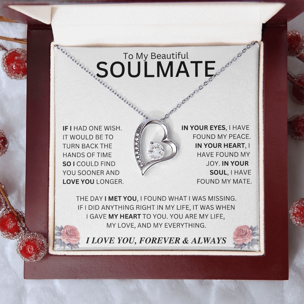 To My Soulmate | Forever Love Necklace