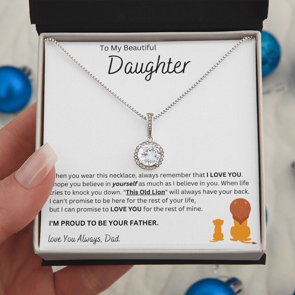 To My Beautiful Daughter | Eternal Hope Necklace (Dad)