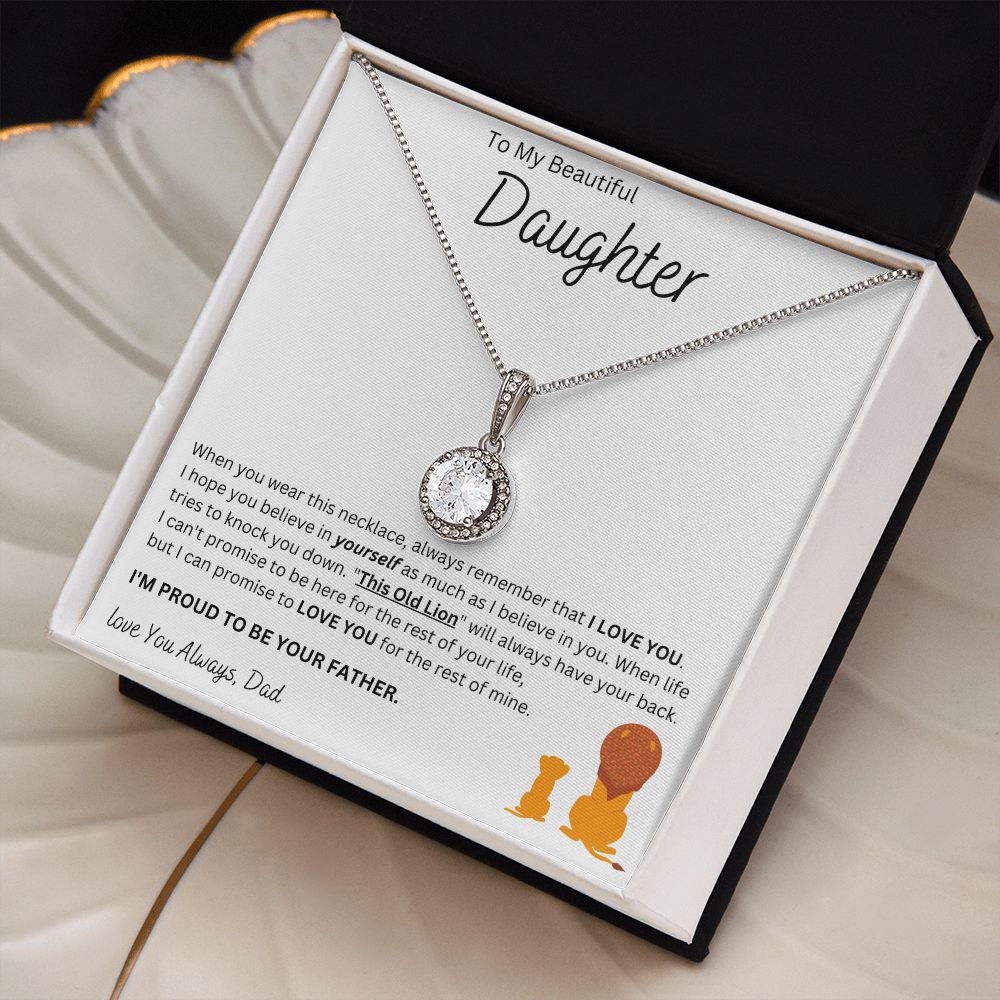 To My Beautiful Daughter | Eternal Hope Necklace (Dad)