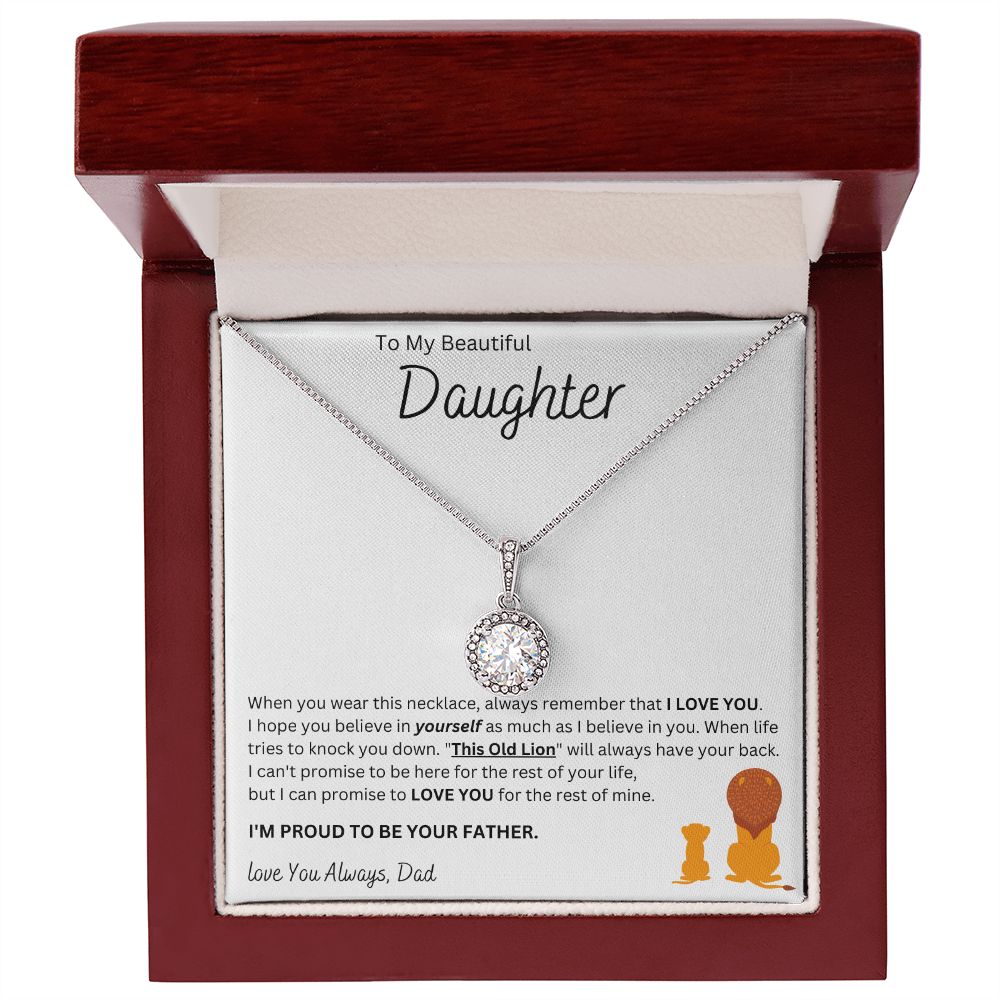 To My Beautiful Daughter | Eternal Hope Necklace (Dad)
