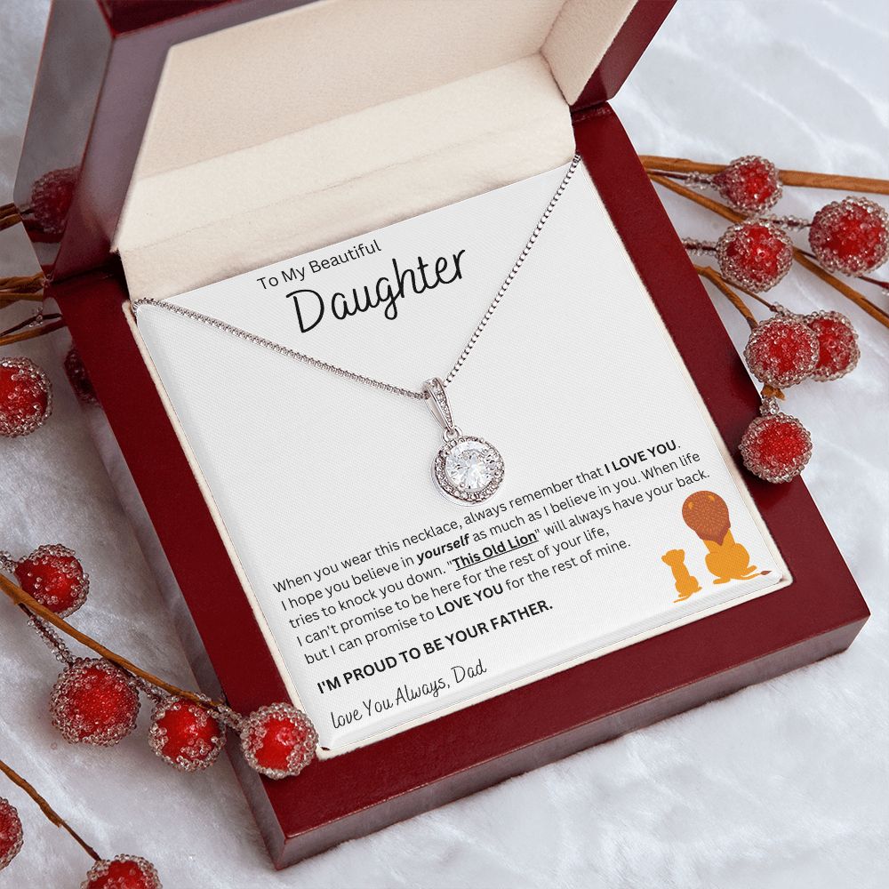 To My Beautiful Daughter | Eternal Hope Necklace (Dad)