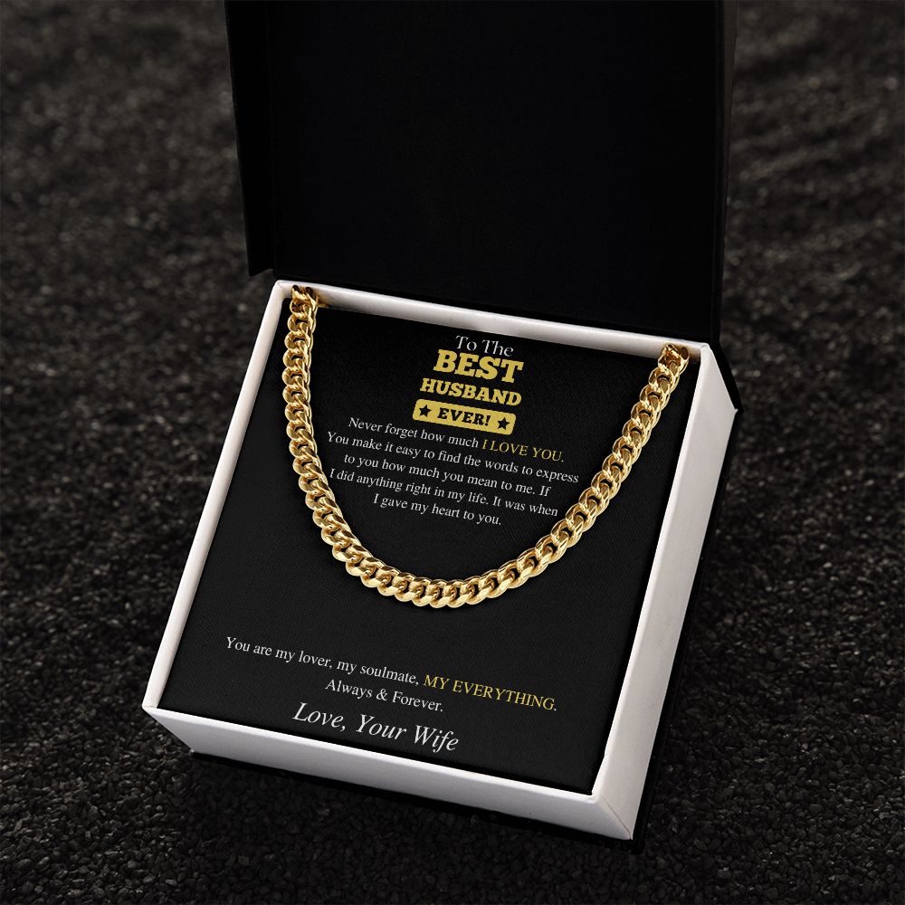 Best Husband Ever | Cuban Link Chain