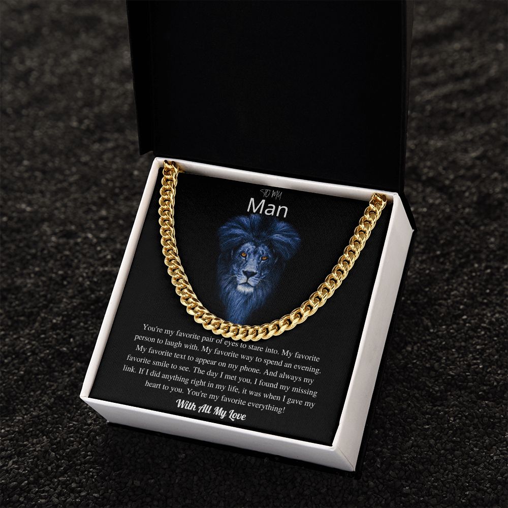 To My Man | Cuban Link Chain