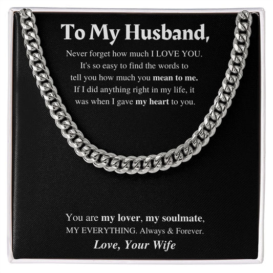 My Husband | Cuban Link Chain