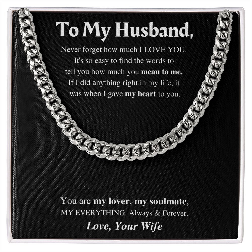 My Husband | Cuban Link Chain