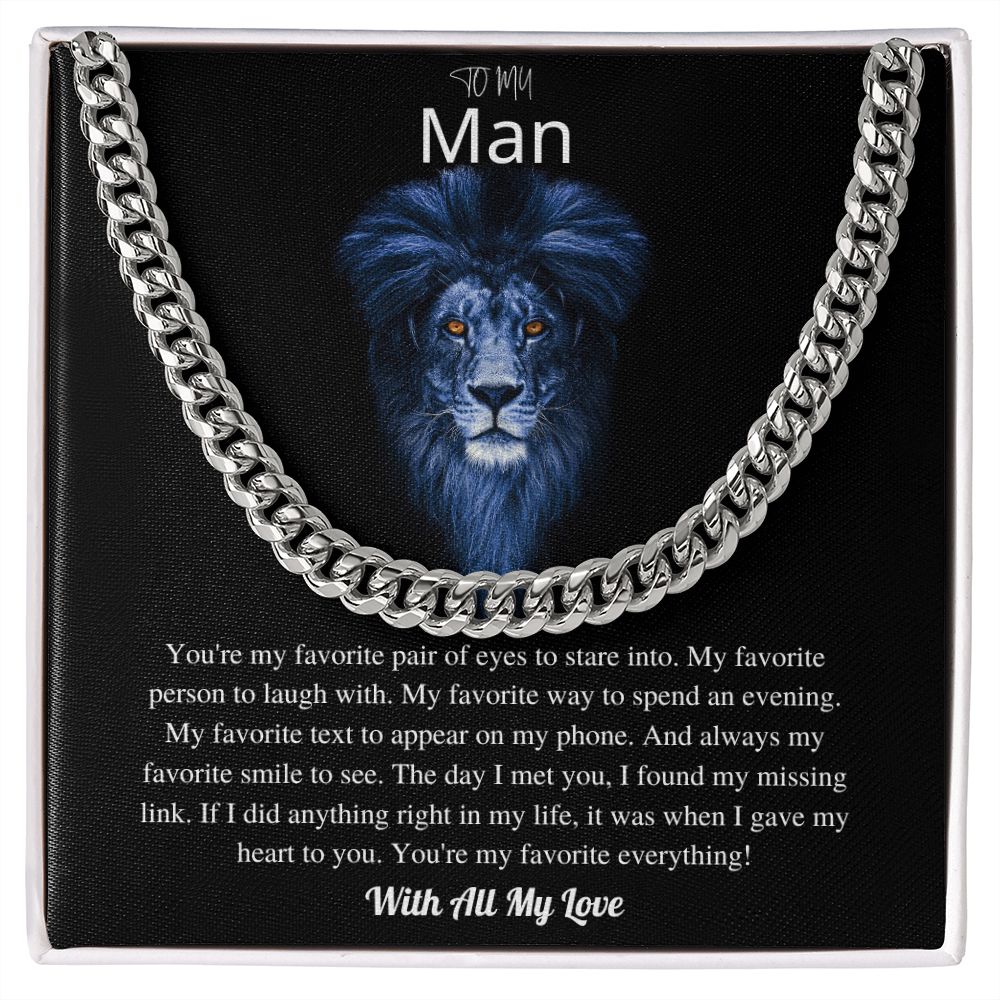 To My Man | Cuban Link Chain