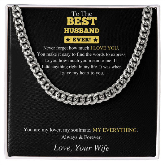 Best Husband Ever | Cuban Link Chain