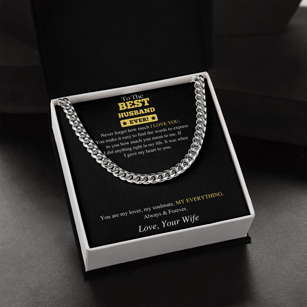 Best Husband Ever | Cuban Link Chain