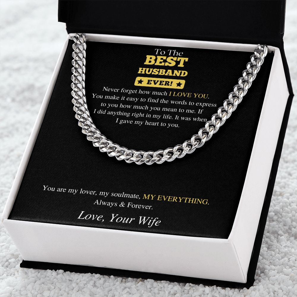 Best Husband Ever | Cuban Link Chain