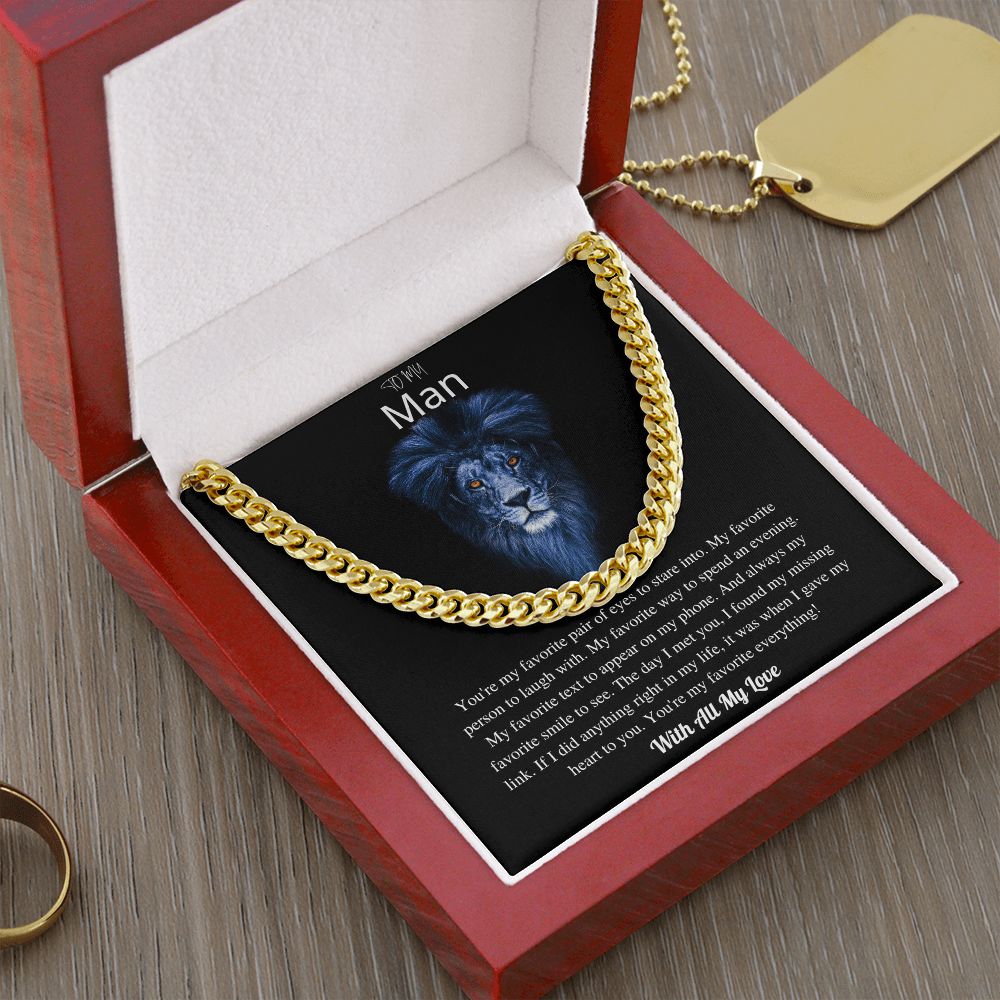 To My Man | Cuban Link Chain