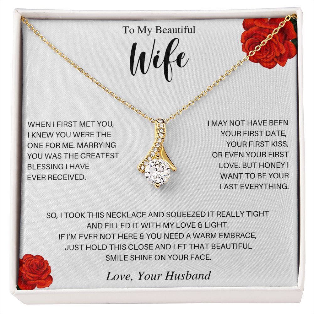 To My Beautiful Wife | Alluring Beauty Necklace