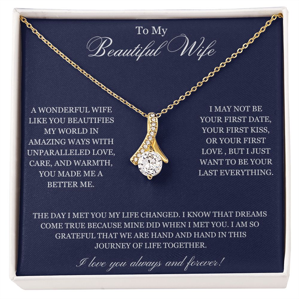 To My Beautiful Wife | Alluring Beauty Necklace