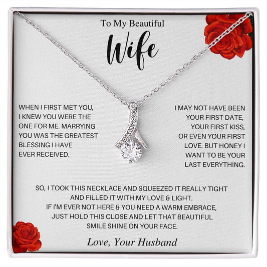 To My Beautiful Wife | Alluring Beauty Necklace