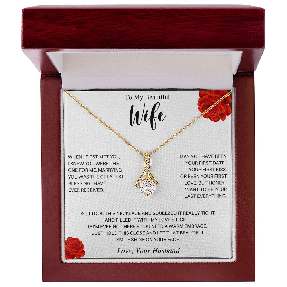 To My Beautiful Wife | Alluring Beauty Necklace