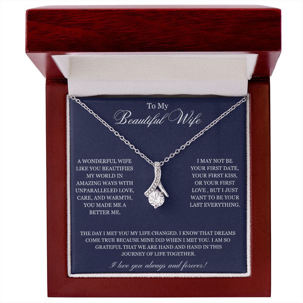 To My Beautiful Wife | Alluring Beauty Necklace