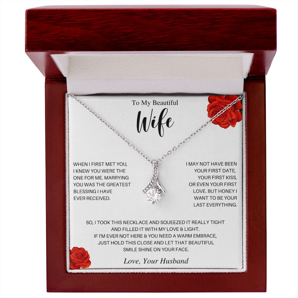 To My Beautiful Wife | Alluring Beauty Necklace