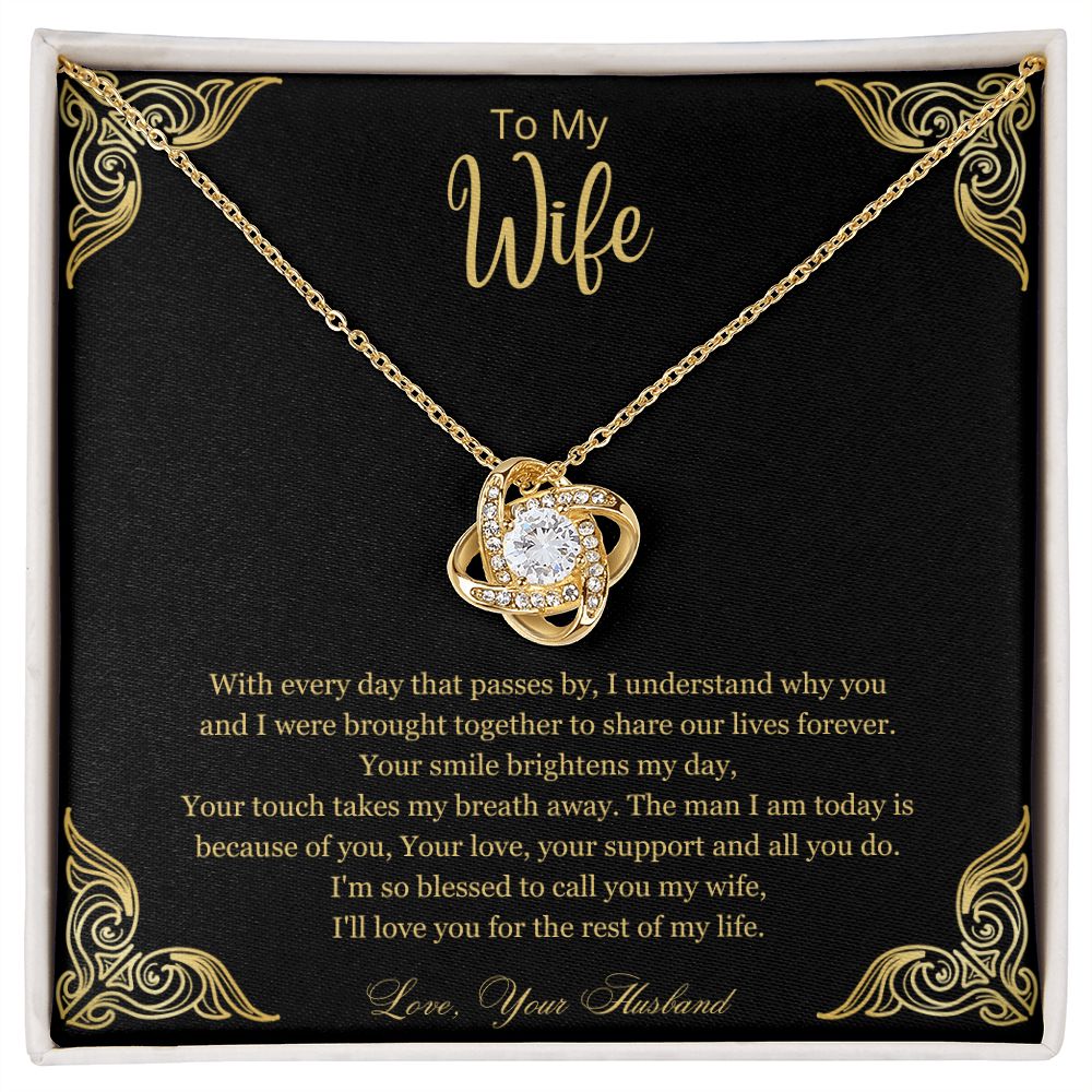 To My Wife | Love Knot Necklace