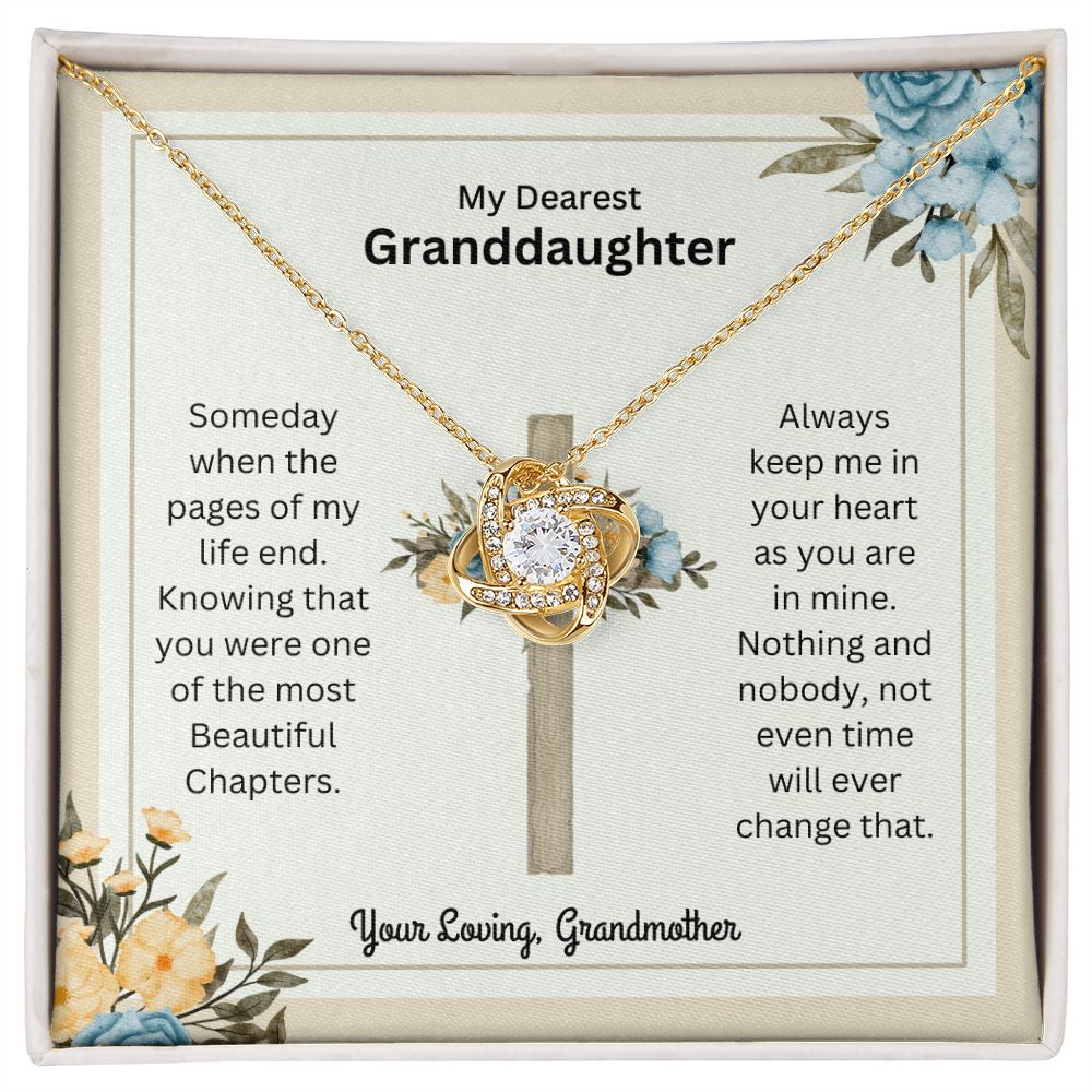 My Dearest Granddaughter | Love Knot Necklace