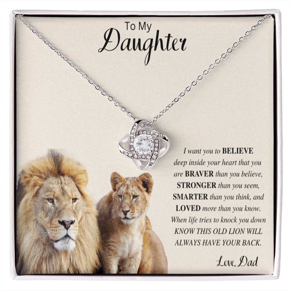 To My Daughter | Love Knot Necklace