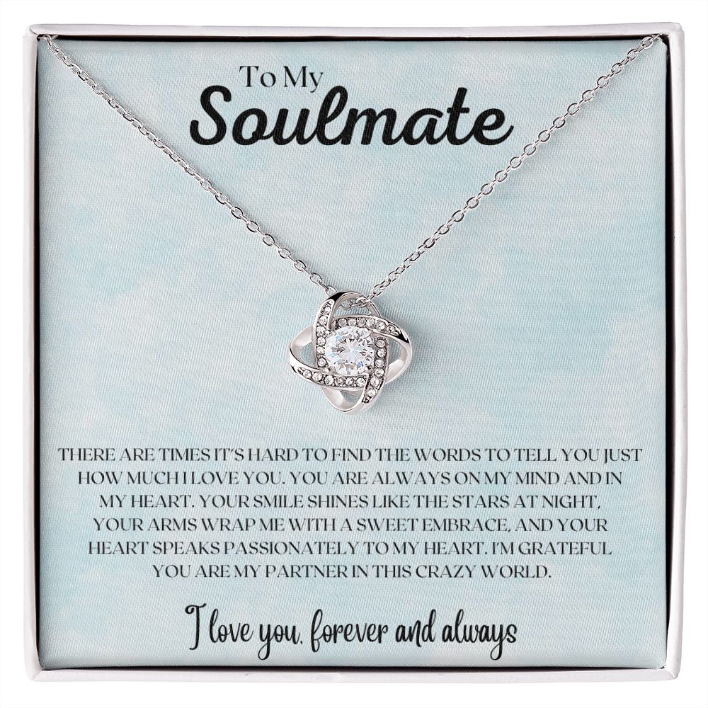 To My Soulmate | Love Knot Necklace