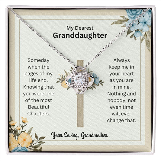 My Dearest Granddaughter | Love Knot Necklace