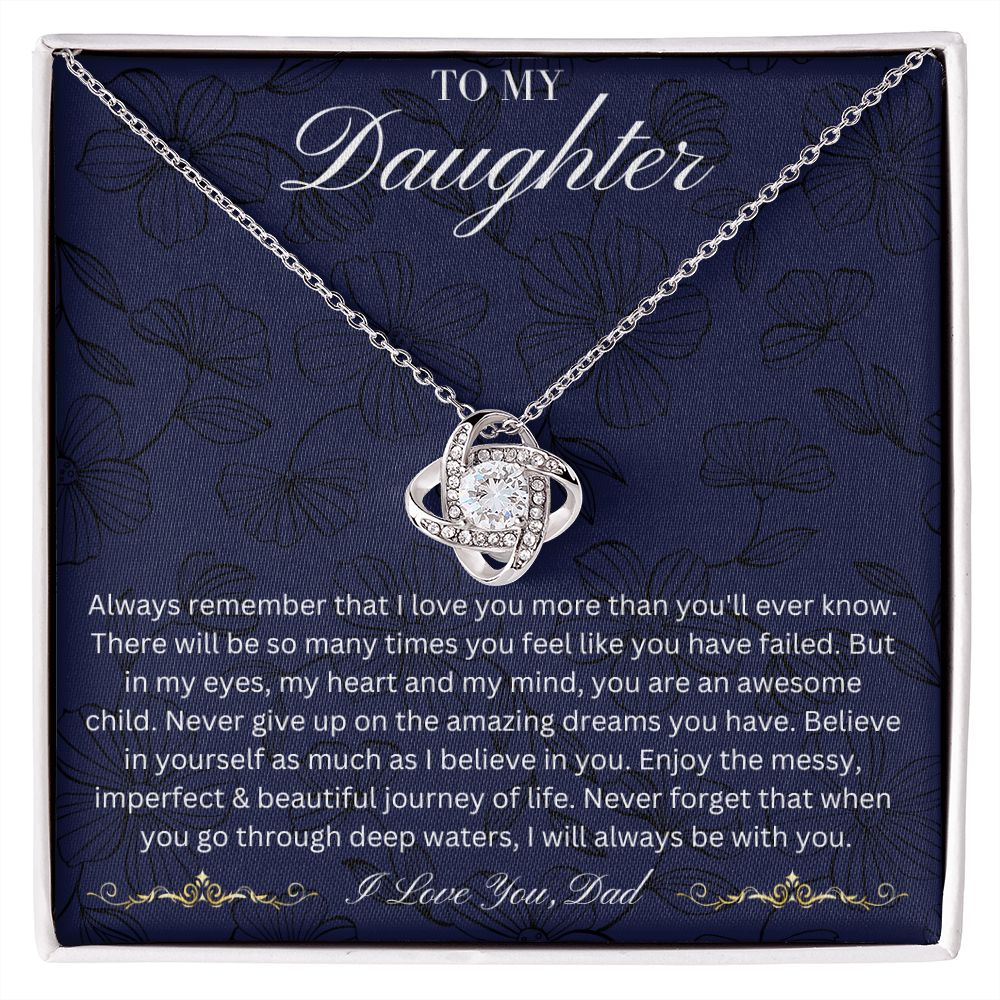 To My Daughter | Love Knot Necklace