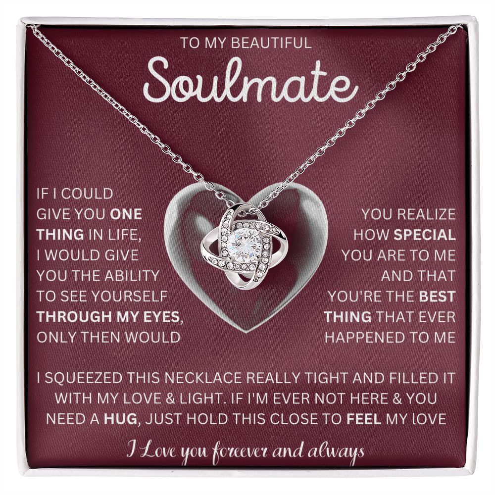 To My Soulmate | Love Knot Necklace