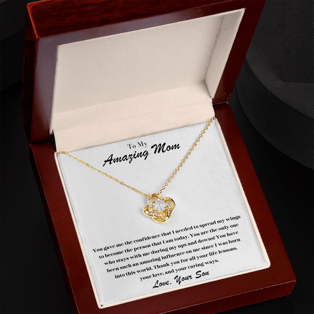 To My Amazing Mom | Love Knot Necklace (Son)