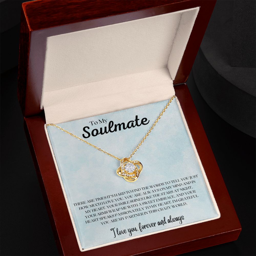 To My Soulmate | Love Knot Necklace