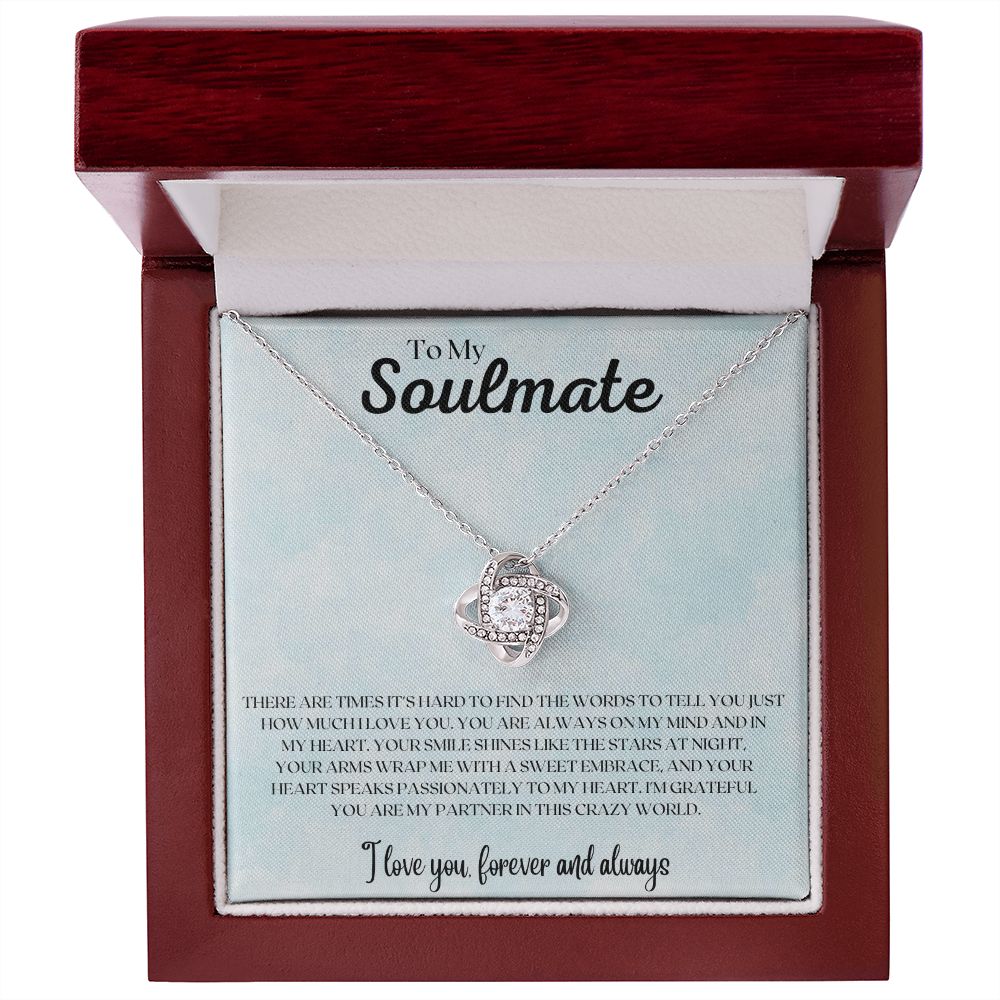 To My Soulmate | Love Knot Necklace